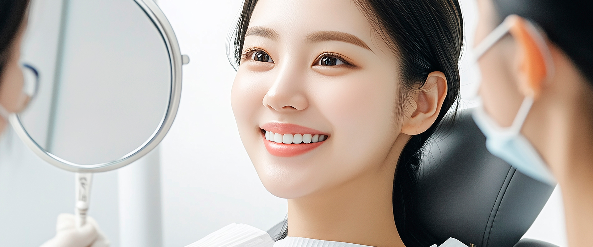 365제로치과 전문가 치아미백 진행 과정 배경 이미지